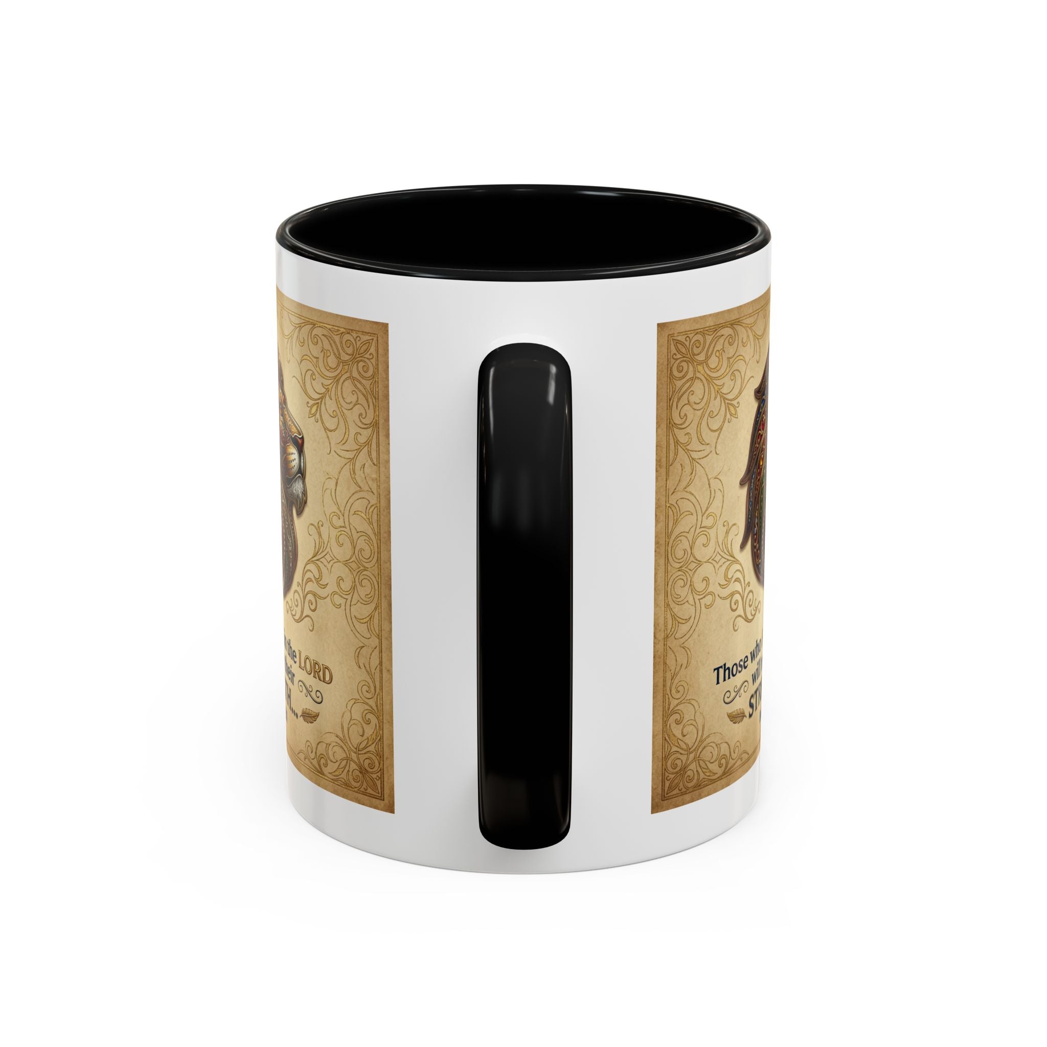 Accent Coffee Mug (11, 15oz) "Those who hope in the Lord..." Isaiah 40:31