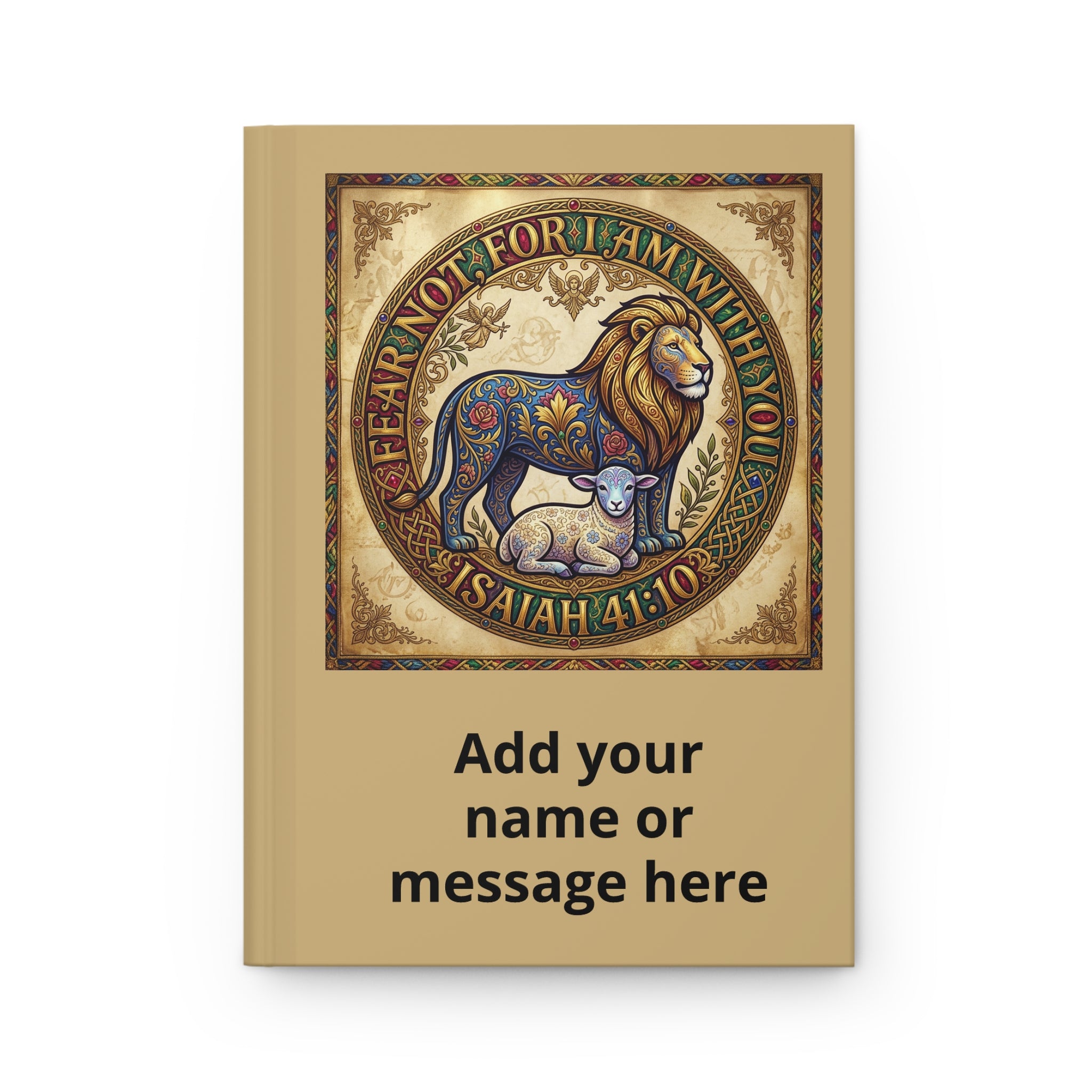 Personalized Hardcover Journal Matte - "Fear not for I am with you..."