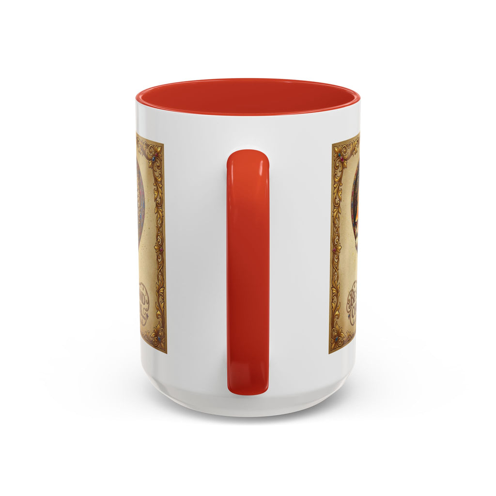 Accent Coffee Mug (11, 15oz) "Be strong and courageous" Joshua 1:9