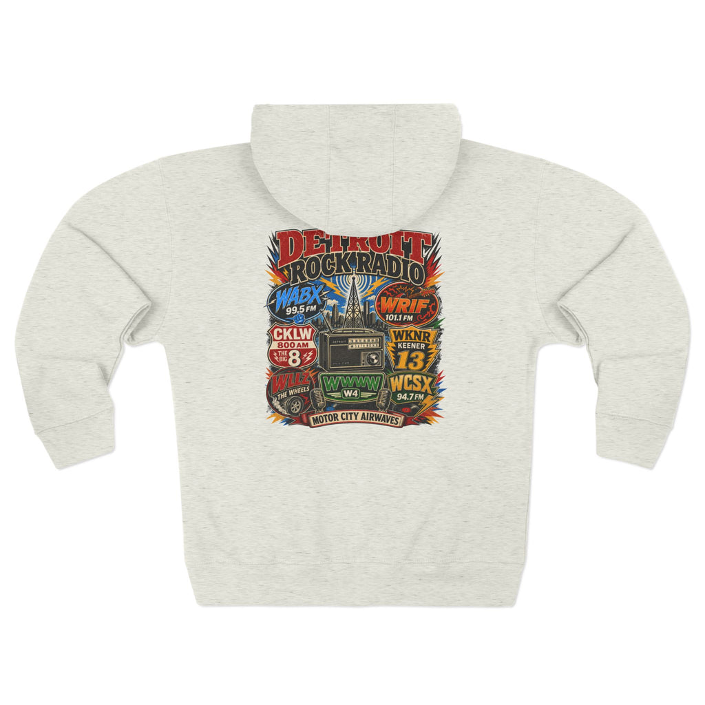 Unisex Zip Hoodie - Detroit Rock Radio