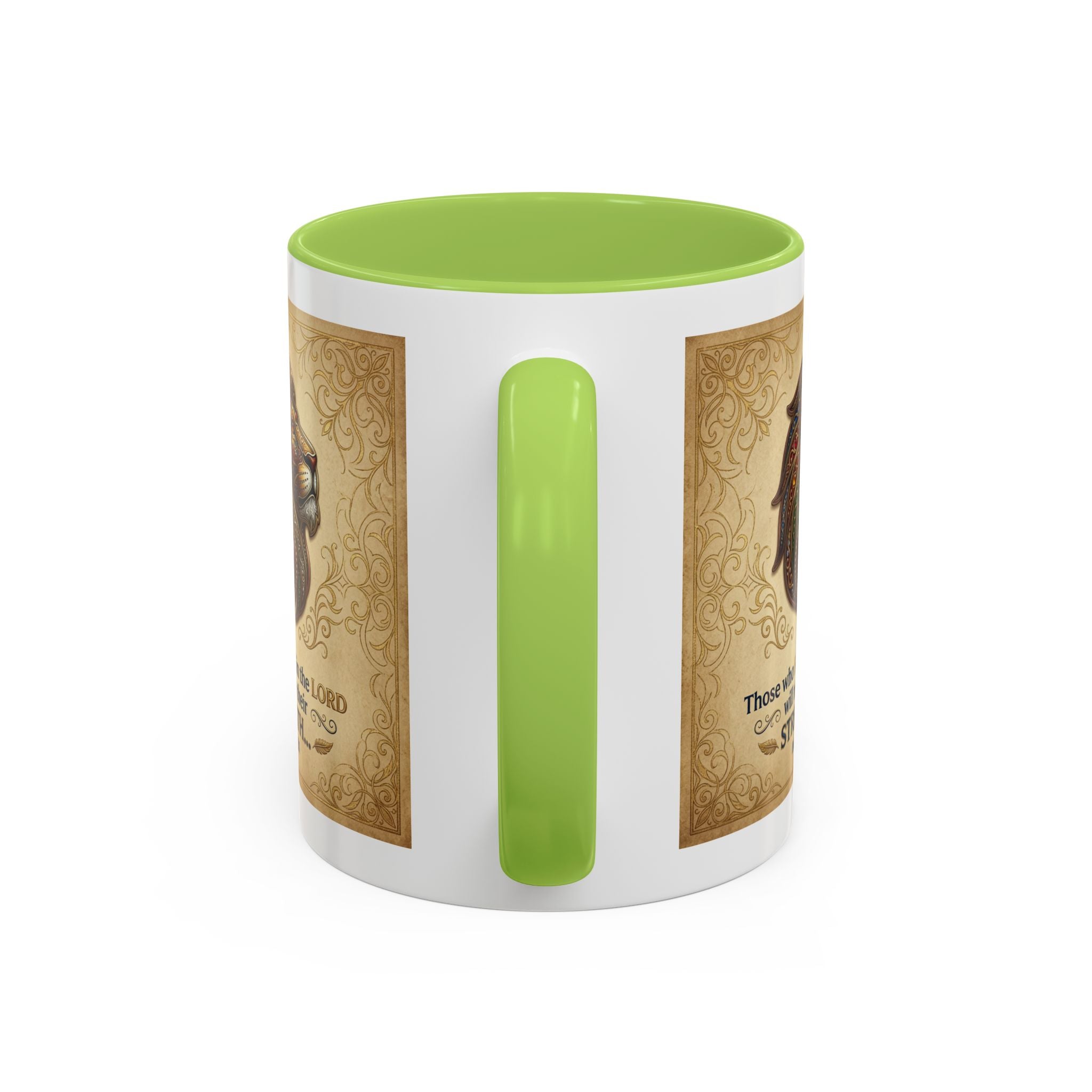 Accent Coffee Mug (11, 15oz) "Those who hope in the Lord..." Isaiah 40:31