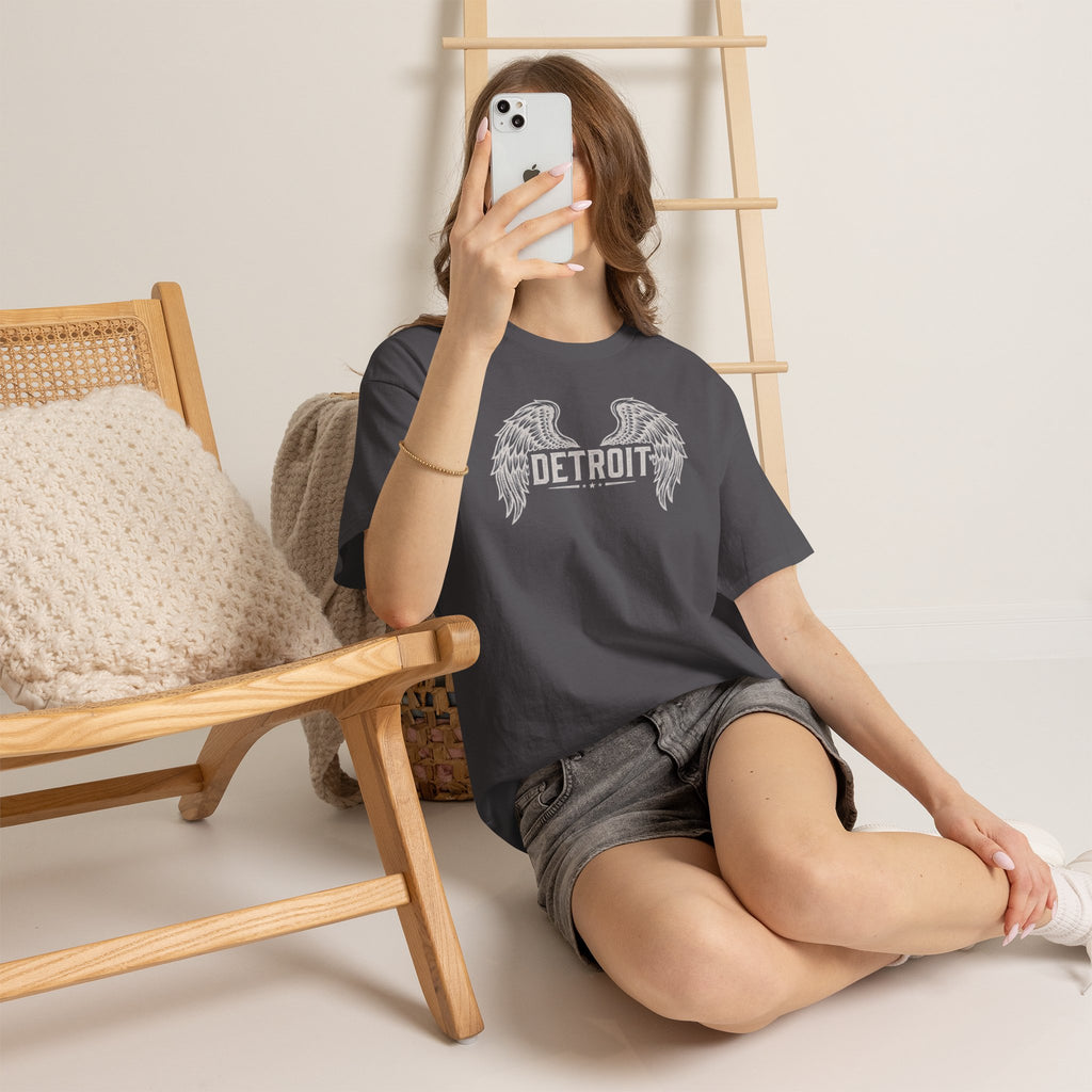 Unisex Heavy Cotton Tee - DETROIT WINGED