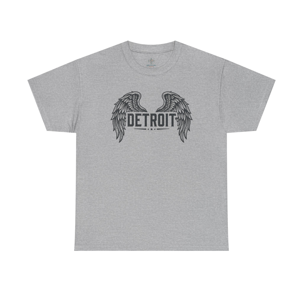 Copy of Unisex Heavy Cotton Tee - DETROIT WINGED, black