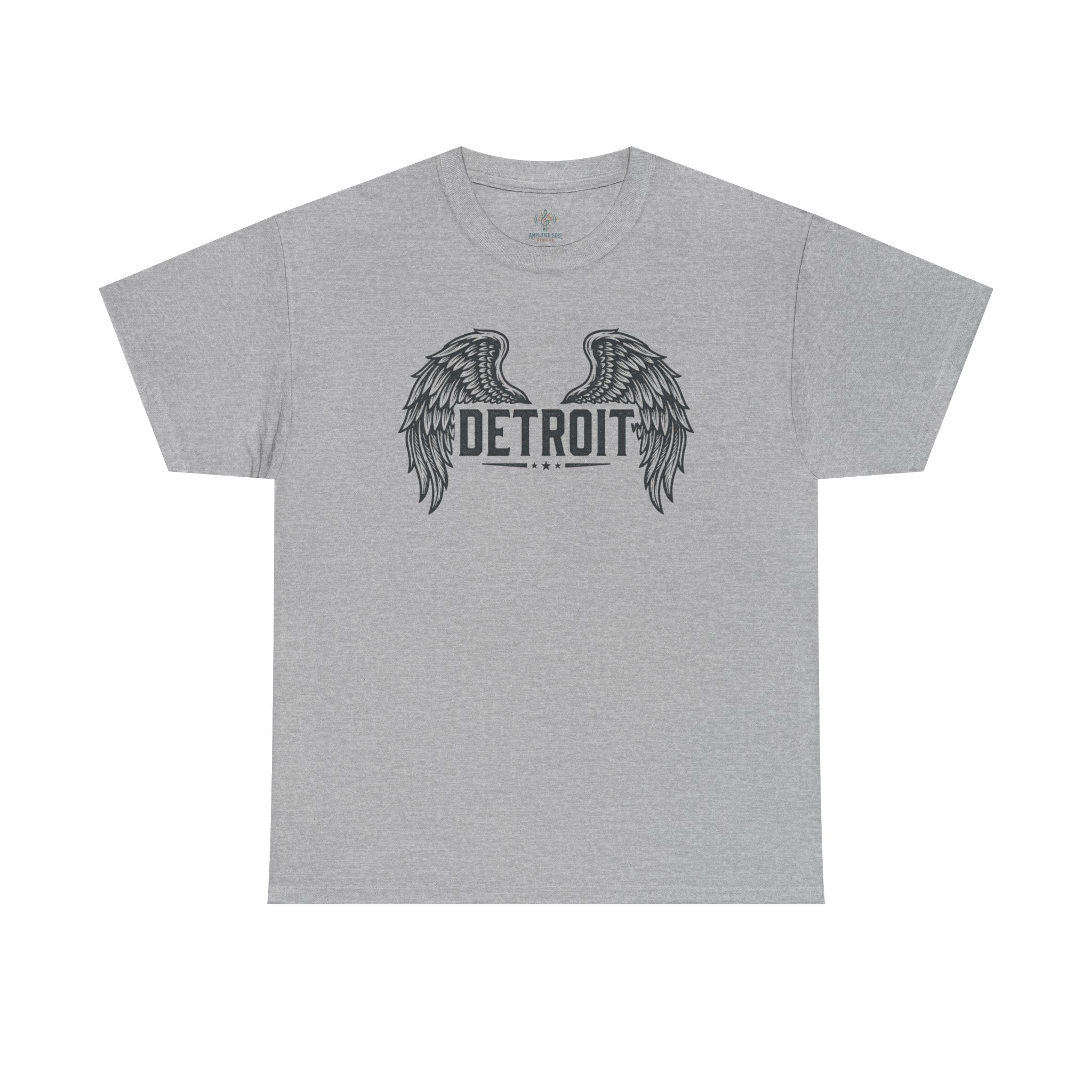 Copy of Unisex Heavy Cotton Tee - DETROIT WINGED, black