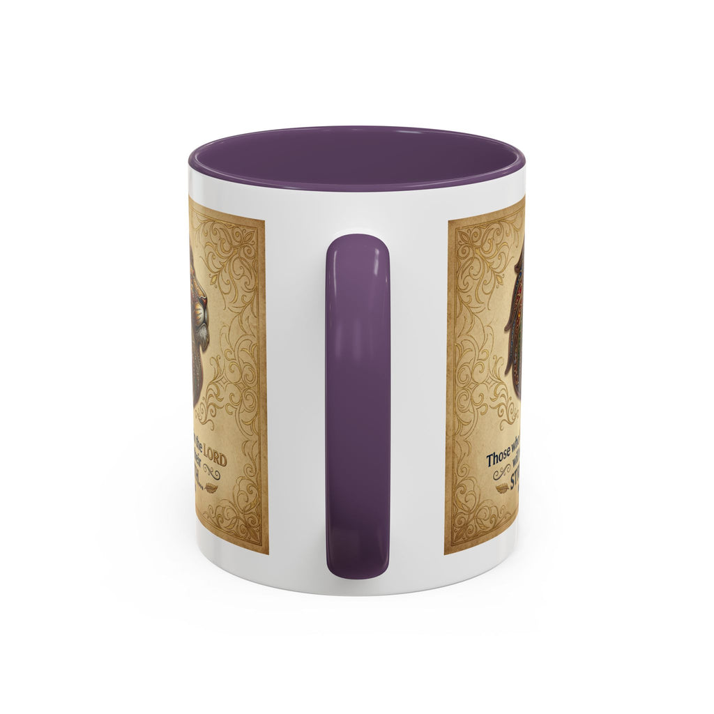 Accent Coffee Mug (11, 15oz) "Those who hope in the Lord..." Isaiah 40:31