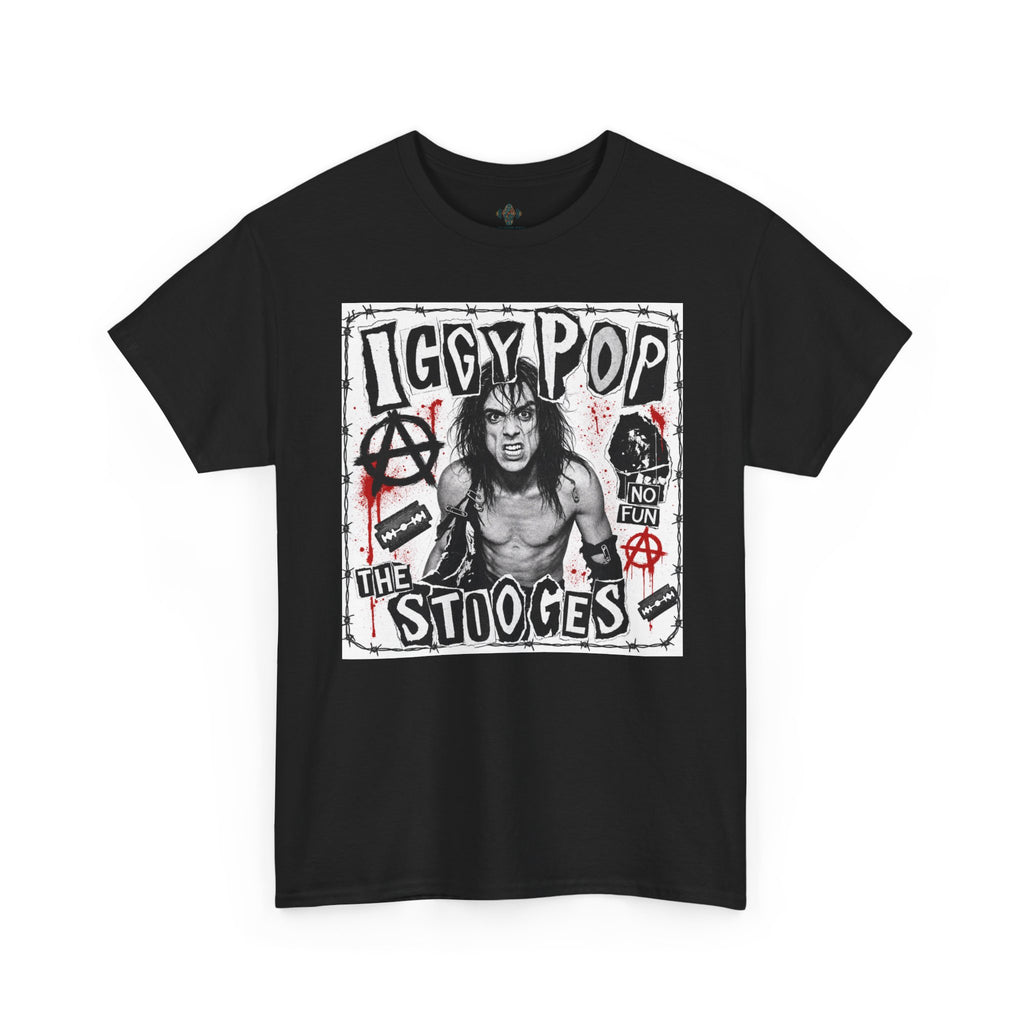 Unisex Heavy Cotton Tee - Detroit Iggy Pop Barbed Wire