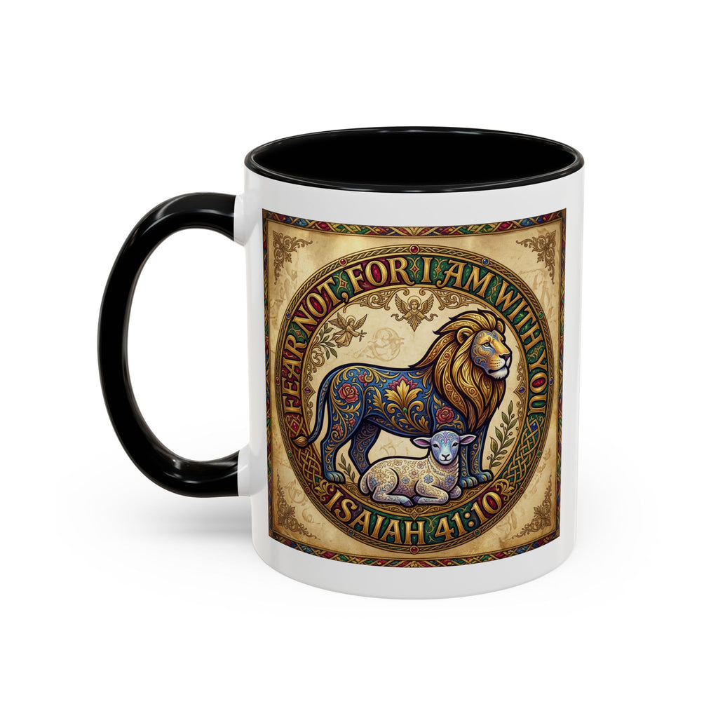 Accent Coffee Mug (11, 15oz) "Fear not, for I am with you" Isaiah 41:10