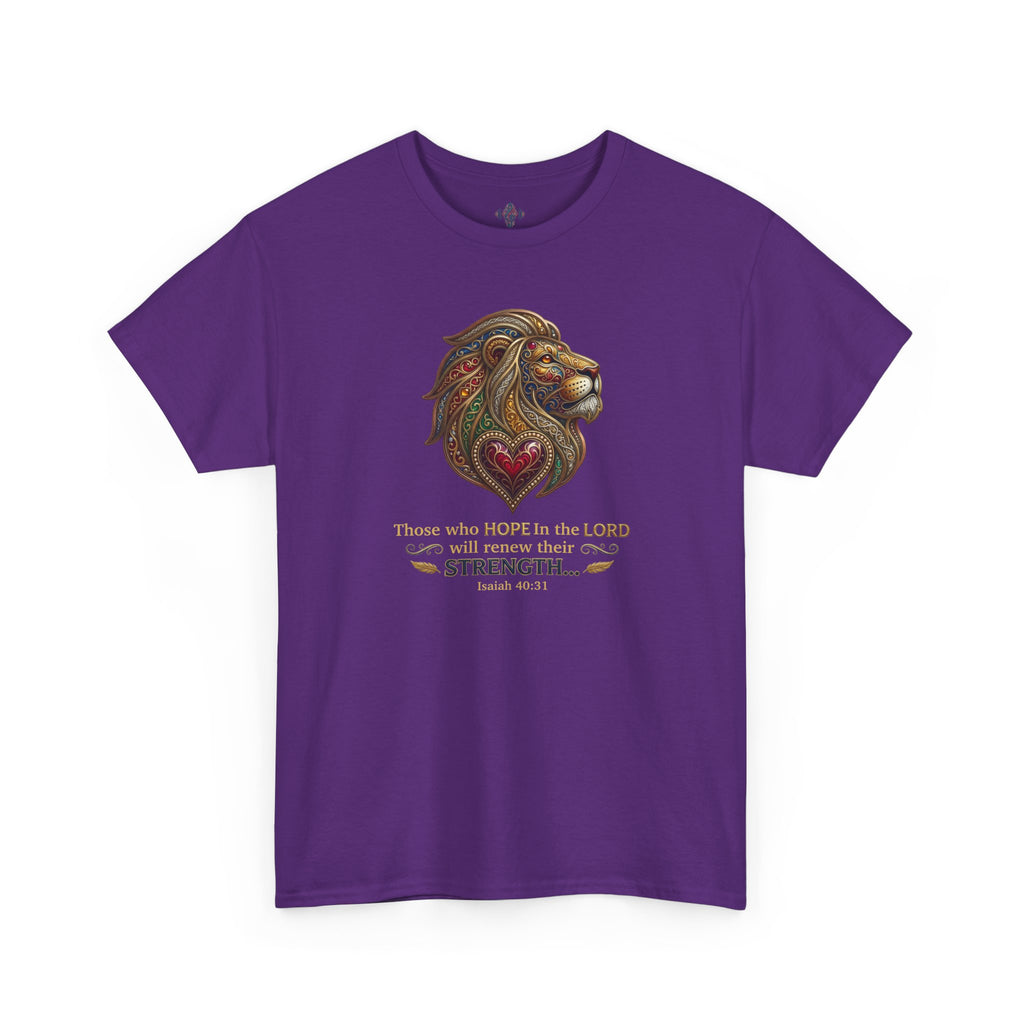 Unisex Heavy Cotton Tee - “ Those who hope in the Lord… “ Isaiah 40:31