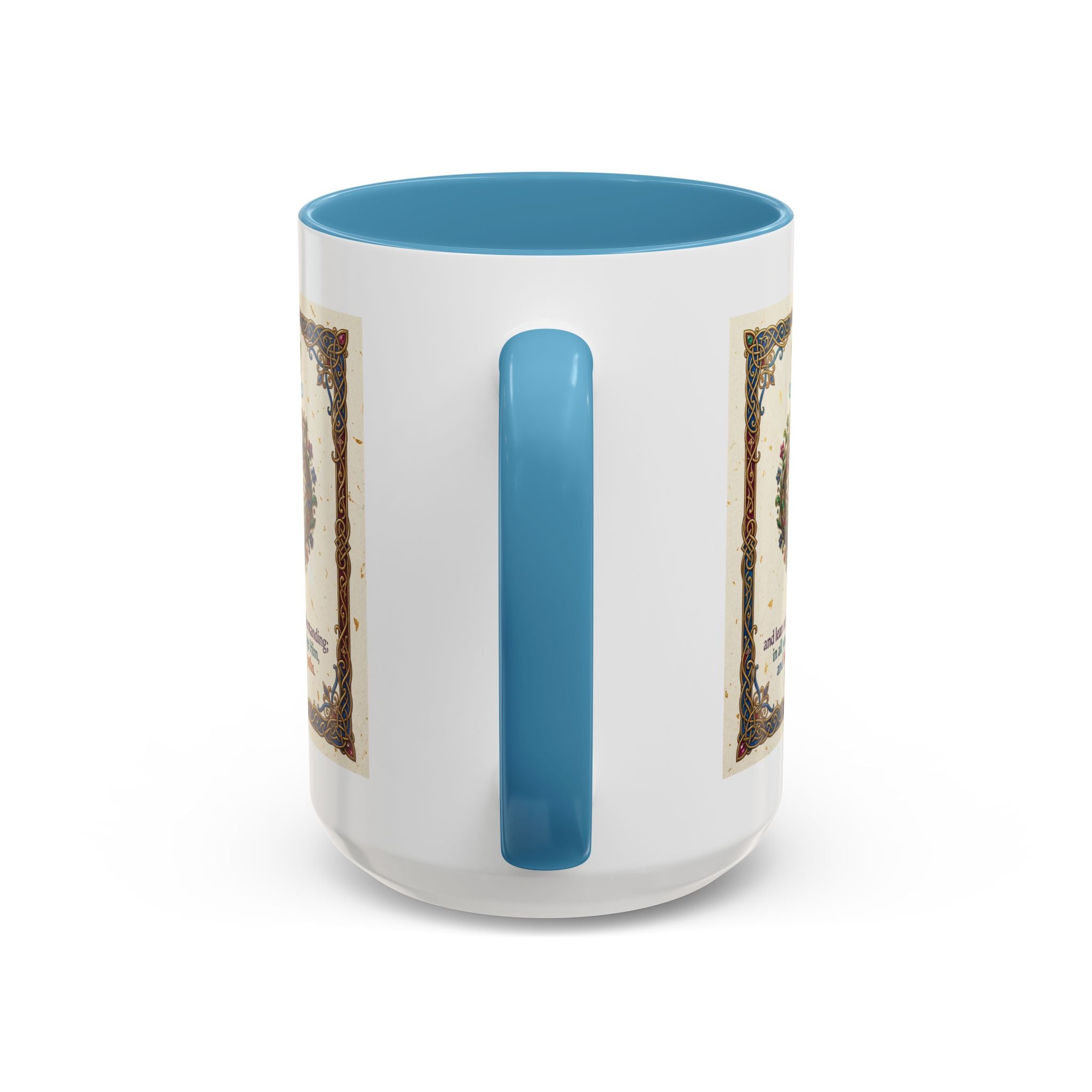 Accent Coffee Mug (11, 15oz) "Trust in the Lord..."  Poverbs 3:5-6