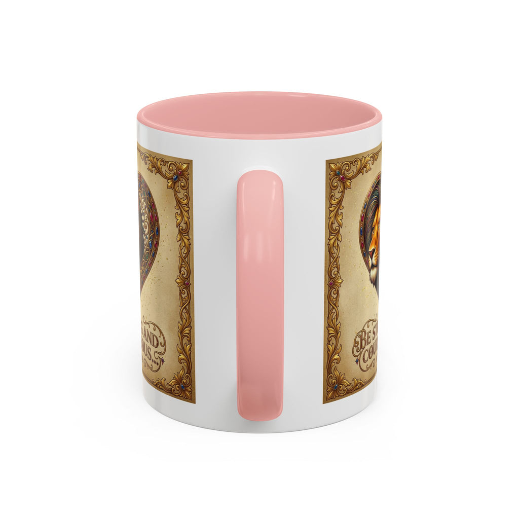 Accent Coffee Mug (11, 15oz) "Be strong and courageous" Joshua 1:9