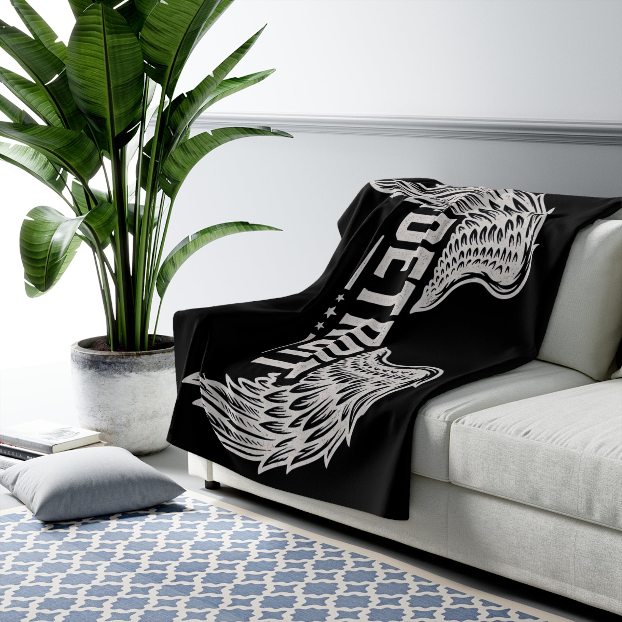 Sherpa Fleece Blanket - Detroit Wings