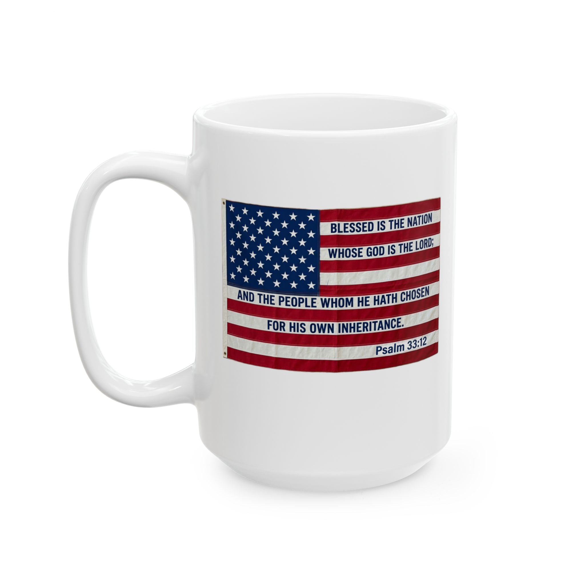 Ceramic Mug, (11oz, 15oz) God Bless America