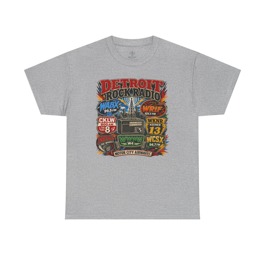 Unisex Heavy Cotton Tee Detroit Rock Radio
