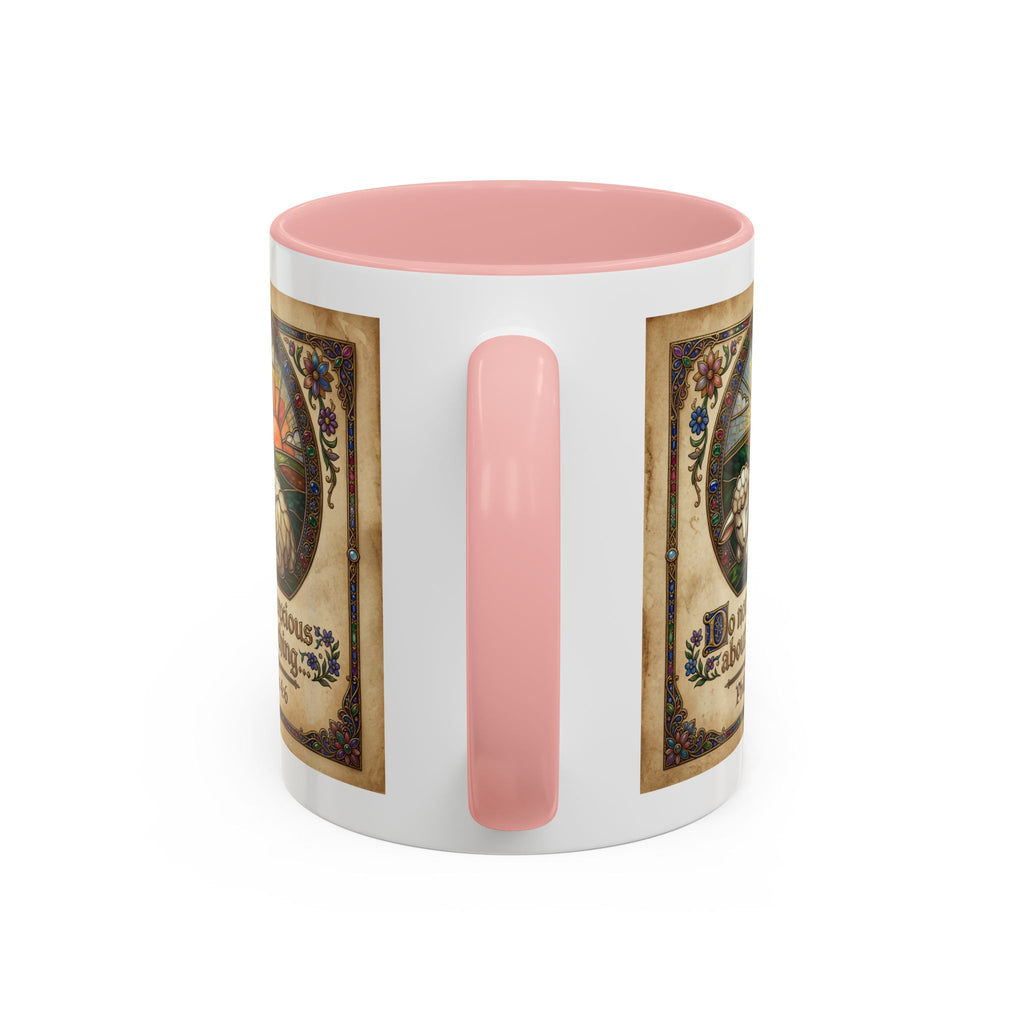 Accent Coffee Mug (11, 15oz) "Be not anxious about anything Phillipians 4:6