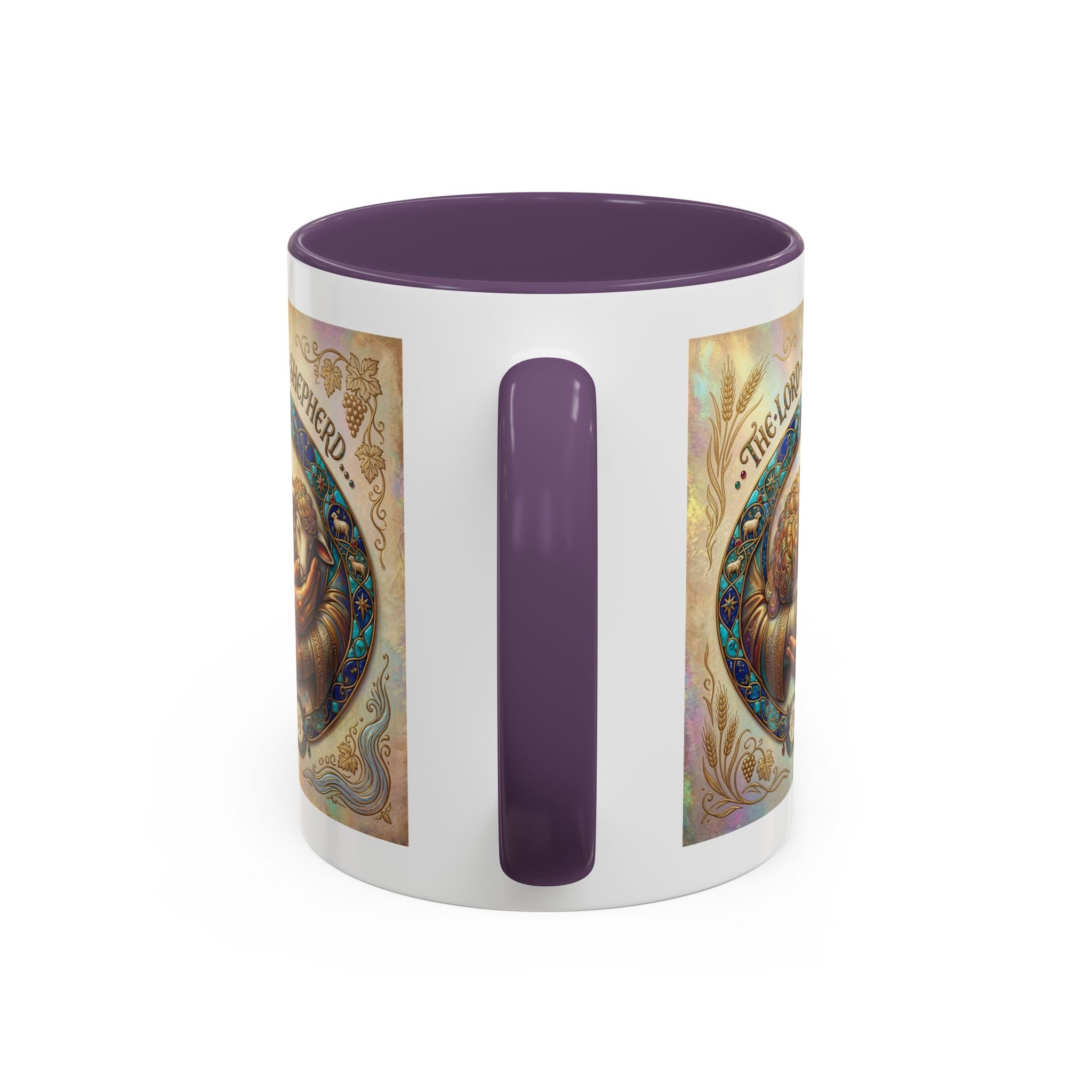 Accent Coffee Mug (11, 15oz) "The Lord is my Shepherd" Psalms 23:1