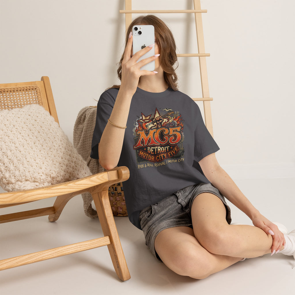 Unisex Heavy Cotton Tee MC5 Rock Revolution