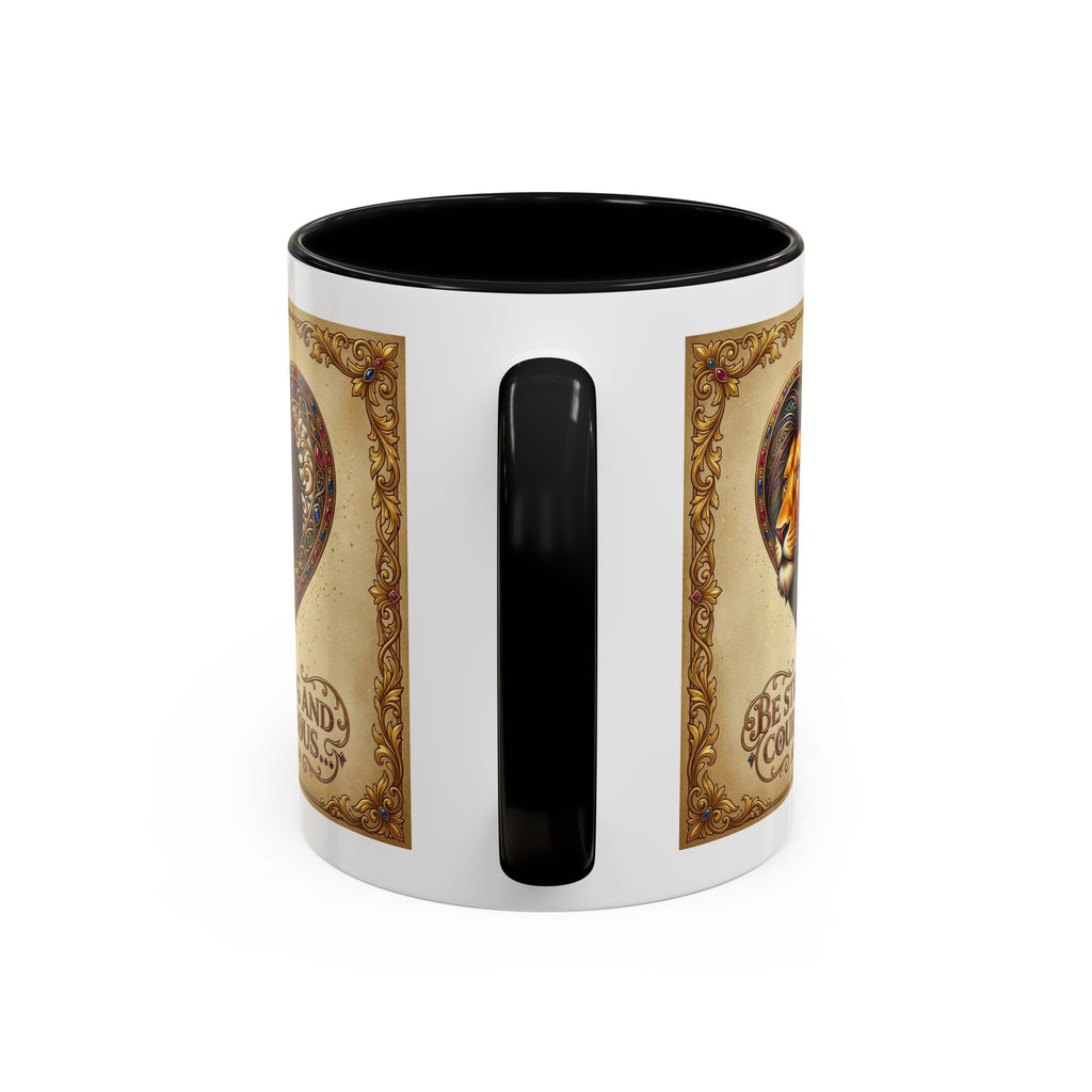 Accent Coffee Mug (11, 15oz) "Be strong and courageous" Joshua 1:9