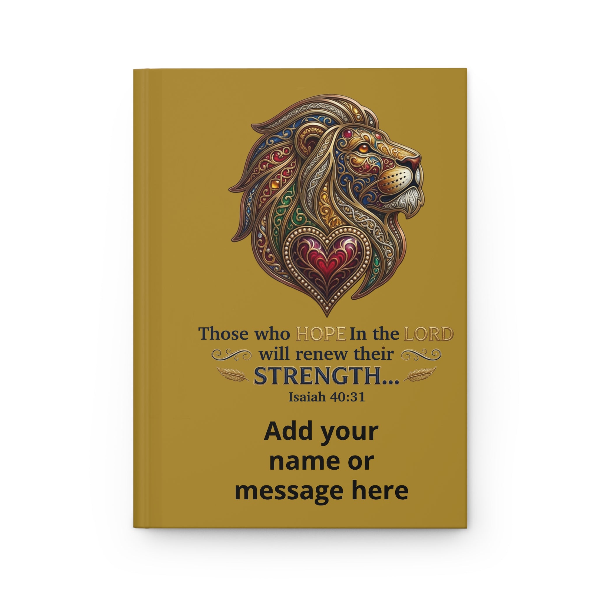 Personalized Hardcover Journal Matte - "Those who hope inthe Lord..."